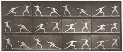 Fechten von Eadweard Muybridge