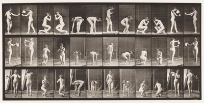 Tafel 501. Verschiedene, Bücken, Knien, usw. von Eadweard Muybridge