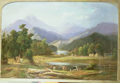 Neuseeländische Landschaft, 1872 von Ebenezer Wake Cook