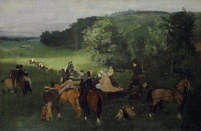 Auf der Rennbahn (Die Rennen), ca. 1861-62 von Edgar Degas