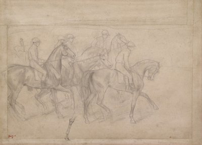Bei den Rennen von Edgar Degas