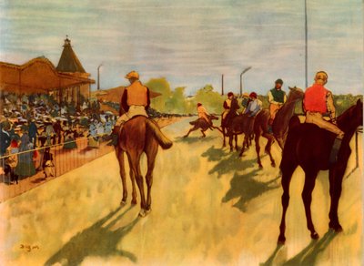 Bei den Rennen, ca. 1866-1868, 1937 von Edgar Degas