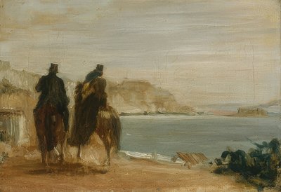 Ausritt am Meer von Edgar Degas