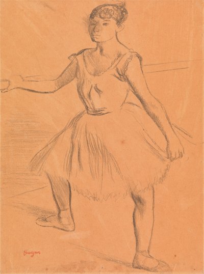 Ballerina an der Stange von Edgar Degas