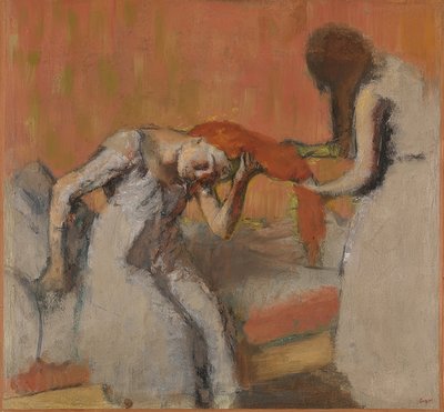 Beim Kämmen von Edgar Degas