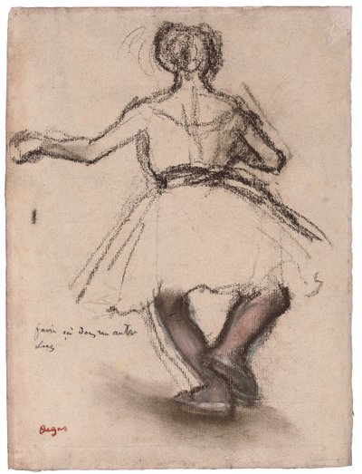 Tänzerin, Rückansicht von Edgar Degas