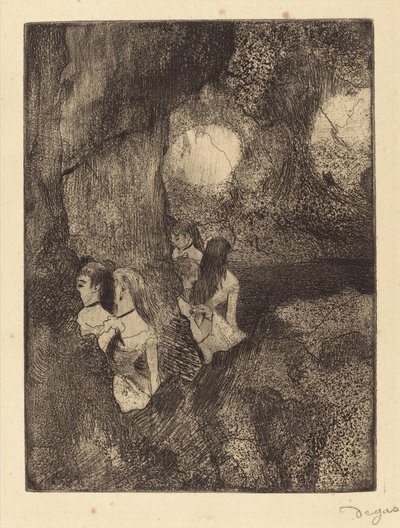 Tänzer im Flügel, 1879-1880 von Edgar Degas