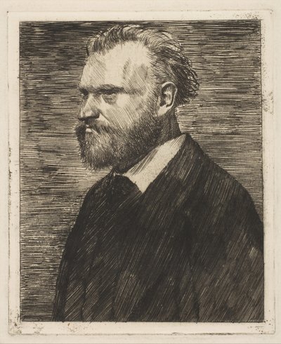 Edouard Manet, Brustbild-Porträt (1864-65) von Edgar Degas