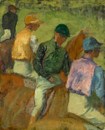 Vier Jockeys von Edgar Degas