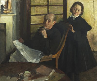 Henri Degas und seine Nichte Lucie Degas von Edgar Degas