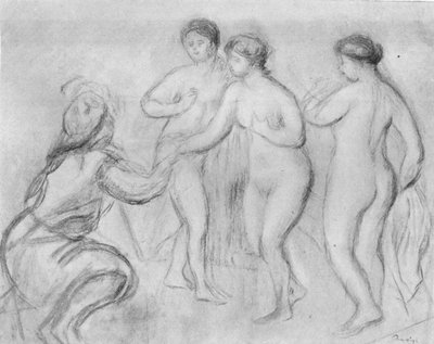 Urteil des Paris, um 1913 von Edgar Degas