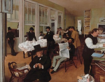 Das Baumwollbüro in New Orleans von Edgar Degas