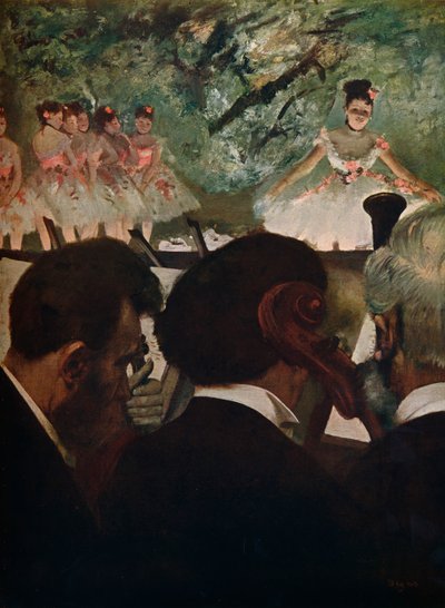 Orchestermusiker, um 1872 von Edgar Degas