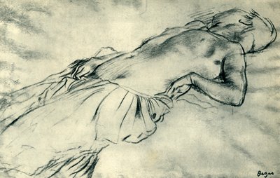 Liegender weiblicher Akt, spätes 19. Jahrhundert, 1943 von Edgar Degas