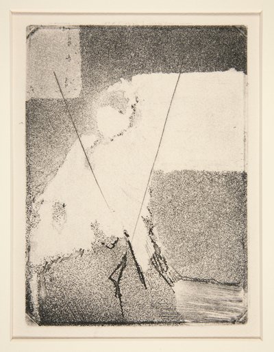 Sitzende Frau mit Haube und Schal von Edgar Degas