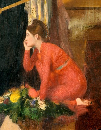 Semiramis baut Babylon unvollendet, Detail, 1860-1862 von Edgar Degas