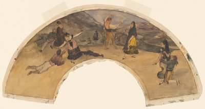 Spanische Tänzer und Musiker, 1868-1869 von Edgar Degas
