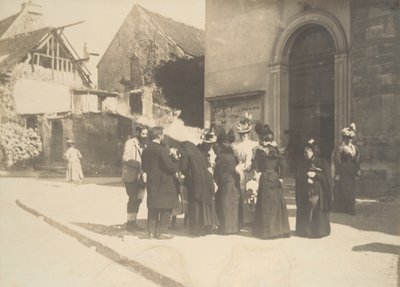 Straßenszene, La-Queue-en-Brie Val-de-Marne von Edgar Degas