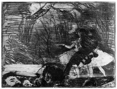 Sur la Scene, ca. 1850-1910, 1924 von Edgar Degas