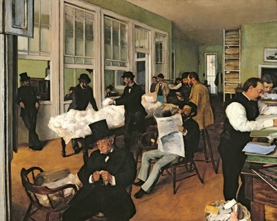 Die Baumwollbörse, New Orleans von Edgar Degas