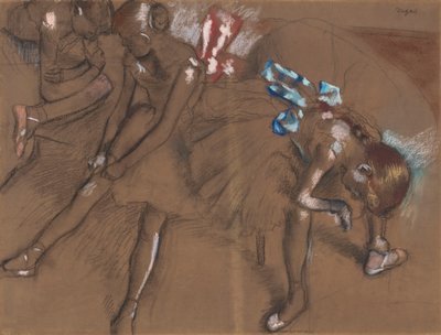Drei Tänzerinnen ruhen sich aus, ca. 1880 von Edgar Degas