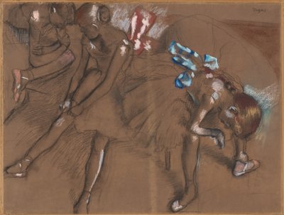 Drei Tänzer ruhen sich aus, ca. 1880 von Edgar Degas