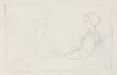 Zwei sitzende Frauen (verso) von Edgar Degas