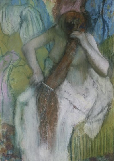 Frau kämmt ihr Haar von Edgar Degas