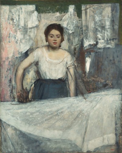 Frau beim Bügeln von Edgar Degas