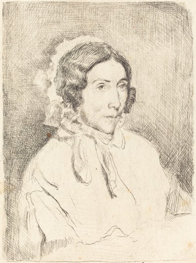 Frau mit Rüschenhaube von Edgar Degas