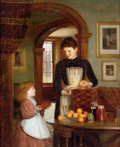 Tommys Schulkorb von Edith Hayllar