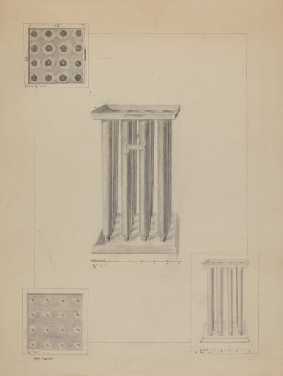 Kerzenform von Edith Magnette