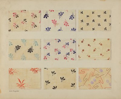 Gedruckte Quilt-Flicken von Edith Magnette