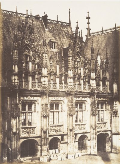Fragment des Justizpalastes, Rouen von Edmond Bacot