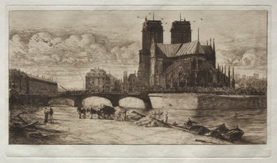 Die Apsis von Notre Dame de Paris von Edmond Gosselin