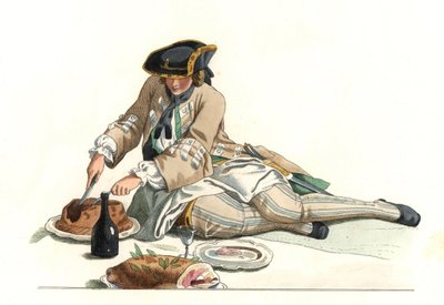 Französischer Herr im Jagdanzug von Edmond Lechevallier Chevignard