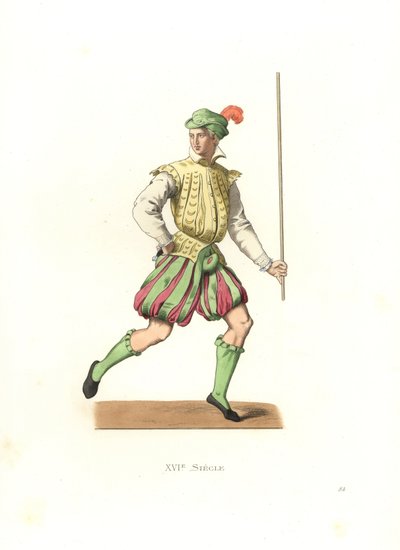 Französischer Lakai von Edmond Lechevallier Chevignard