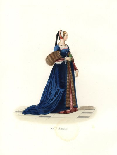 Dame am Hof von Franz I. von Edmond Lechevallier Chevignard