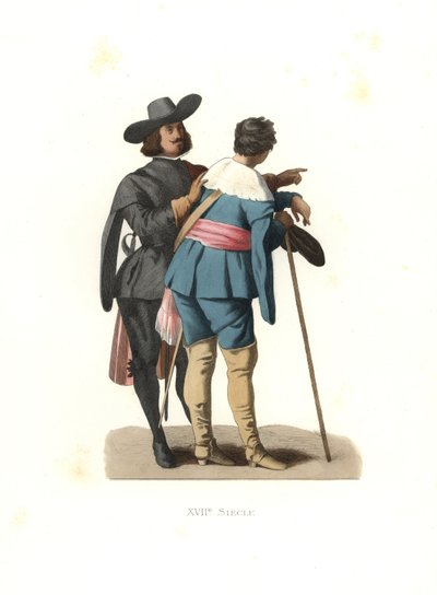Porträt von zwei Künstlern, Spanien von Edmond Lechevallier Chevignard
