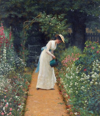 Der Garten meiner Dame von Edmund Blair Leighton