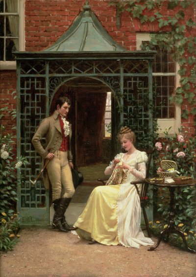 An der Schwelle von Edmund Blair Leighton