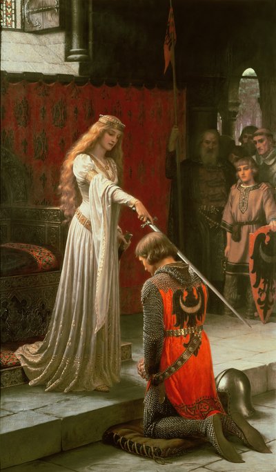 Der Ritterschlag, 1901 von Edmund Blair Leighton