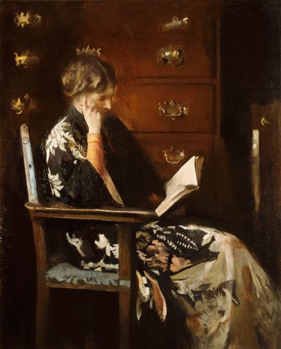 Mary beim Lesen von Edmund Charles Tarbell