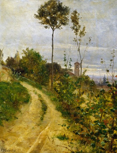 Hügelstraße von Edoardo Calandra