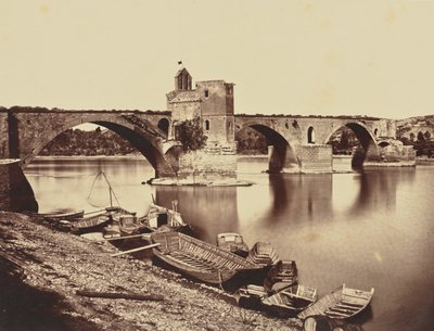 Avignon. Pont St Benezet von Édouard Baldus