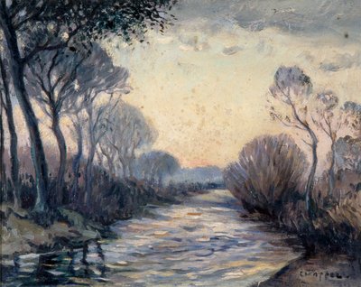 Fluss Cagnes von Edouard Chappel