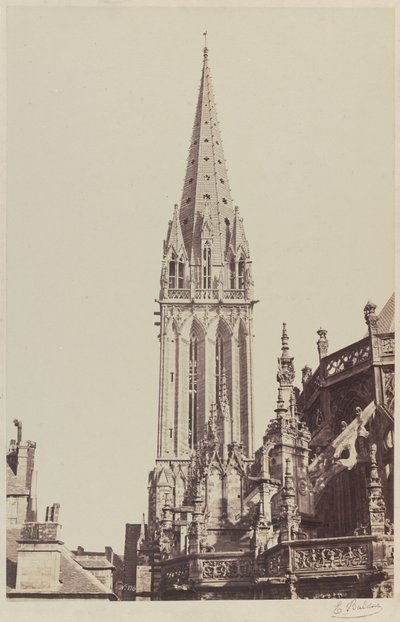 Kirche Saint-Pierre, Caen von Edouard Denis Baldus