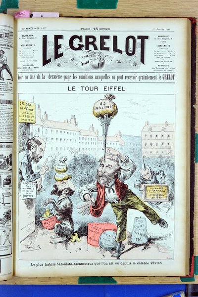 Titelblatt von Le Grelot von Edouard Guillaumin Pepin