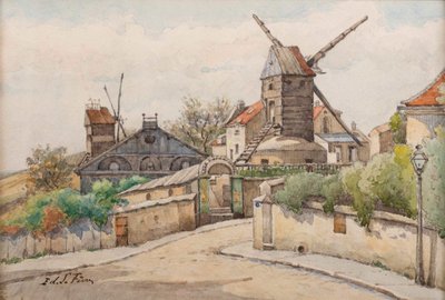 Le Moulin de la Galette, ca. 1895 von Edouard Lefèvre