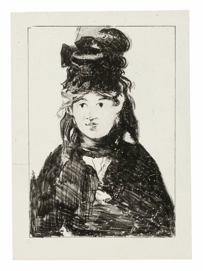 Berthe Morisot in Schwarz von Édouard Manet